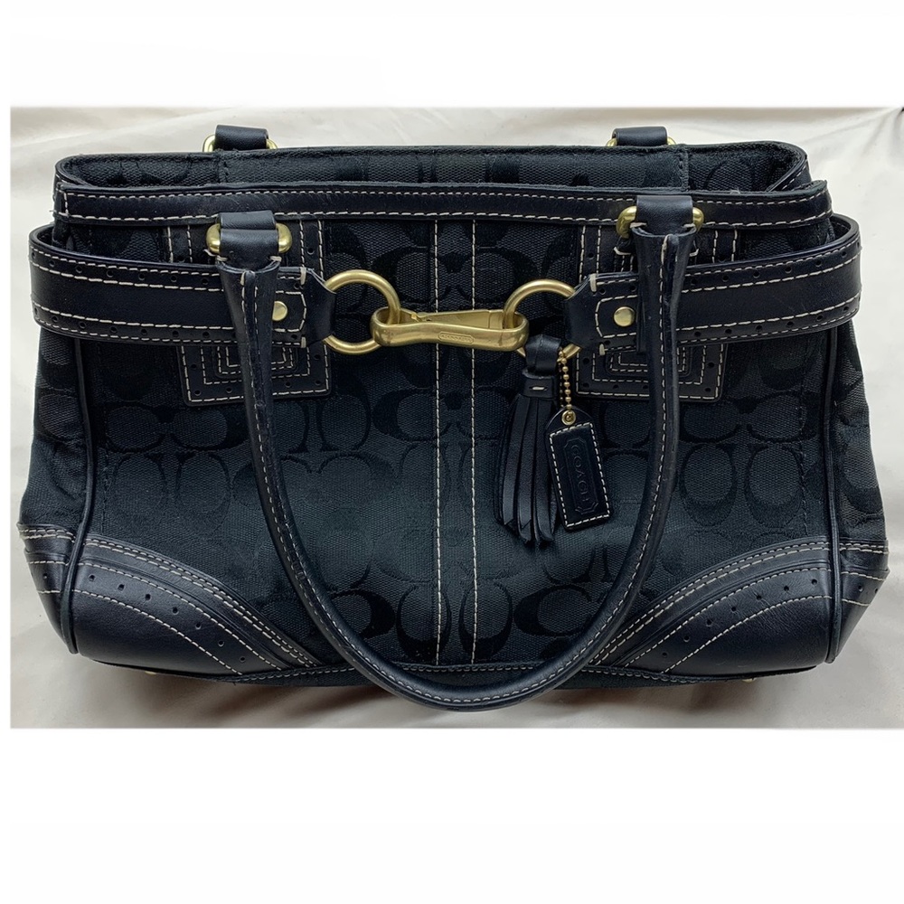 Coach Signature Satchel L0673-10507 Black